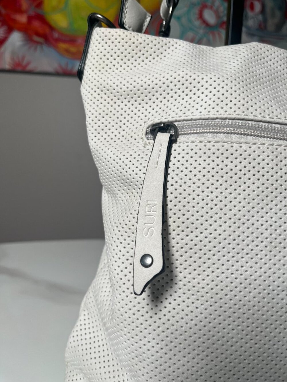 SURI FREY White Perforated Crossbody Bag - Picture 6 of 13